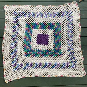 Vintage Knit Mini Blanket